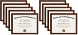 upsimples 8.5x11 Certificate Frame Set – Uncluttered Home Office Styling, Tool-Free Backing