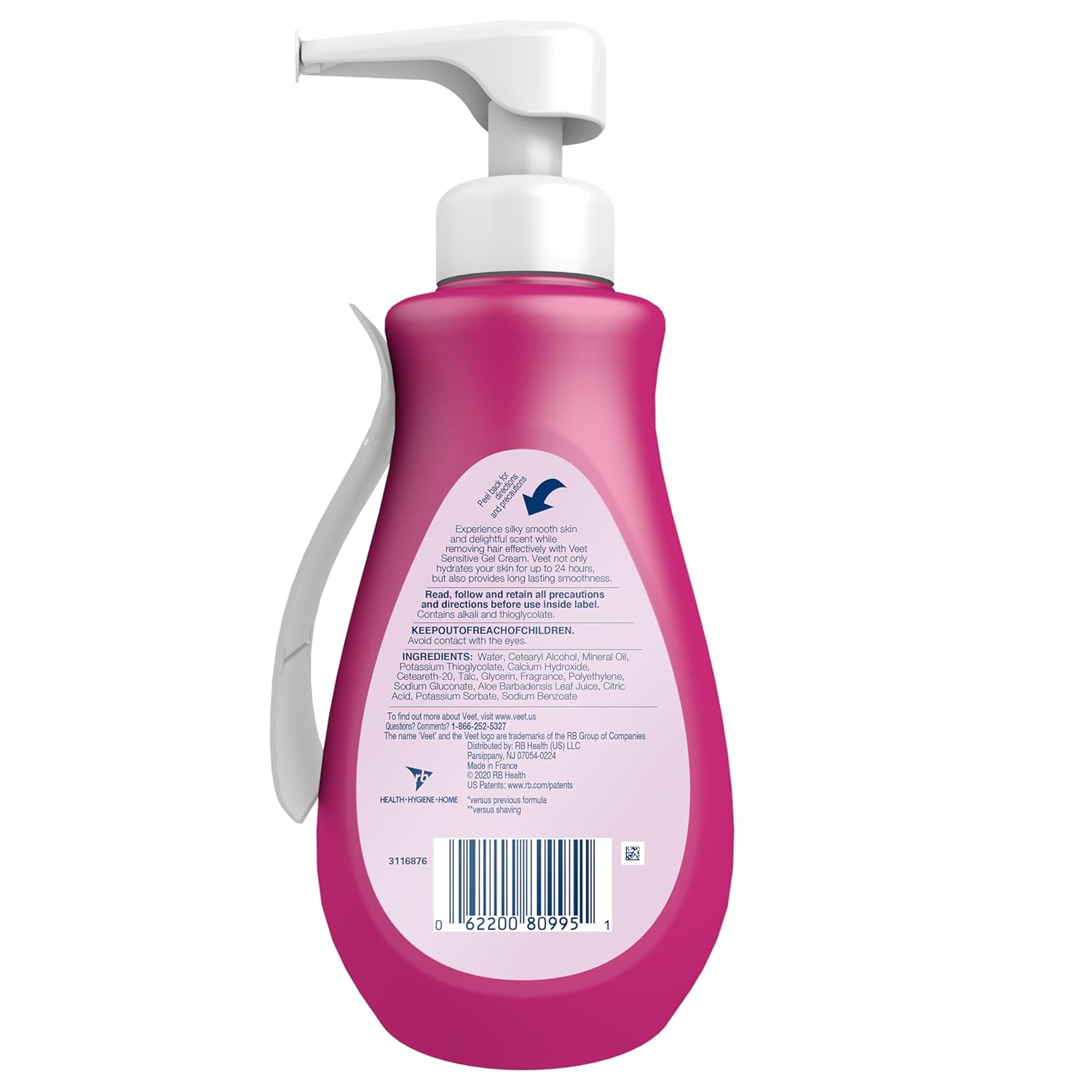 Veet Botanical-Infused Depilatory Gel – Luxury Hair Removal with Fresh Aloe & Violet Blossom Elegance