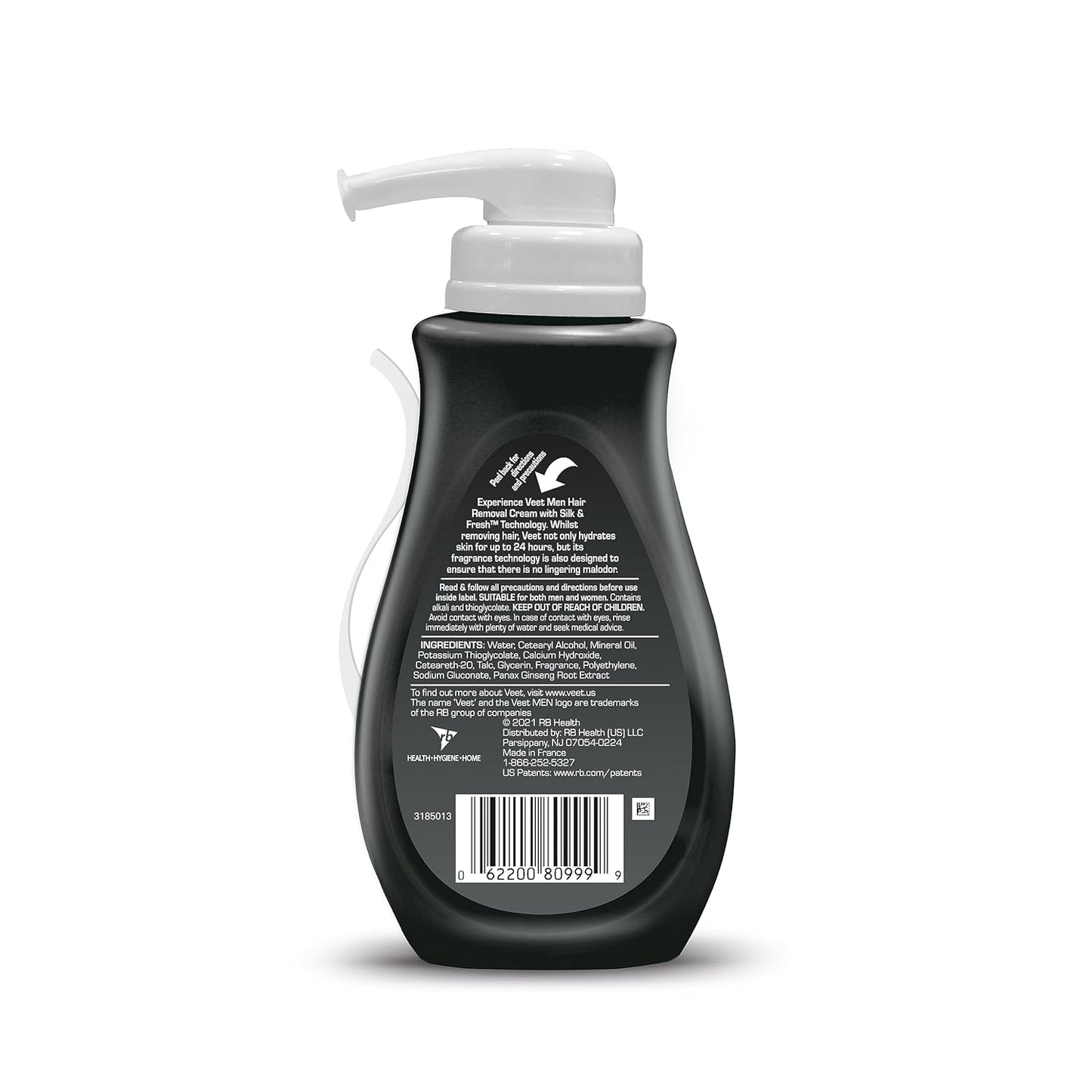 Veet for Men Depilatory Gel – Chemical-Free Irritation Risk, Dermatologist-Tested Body Hair Solution