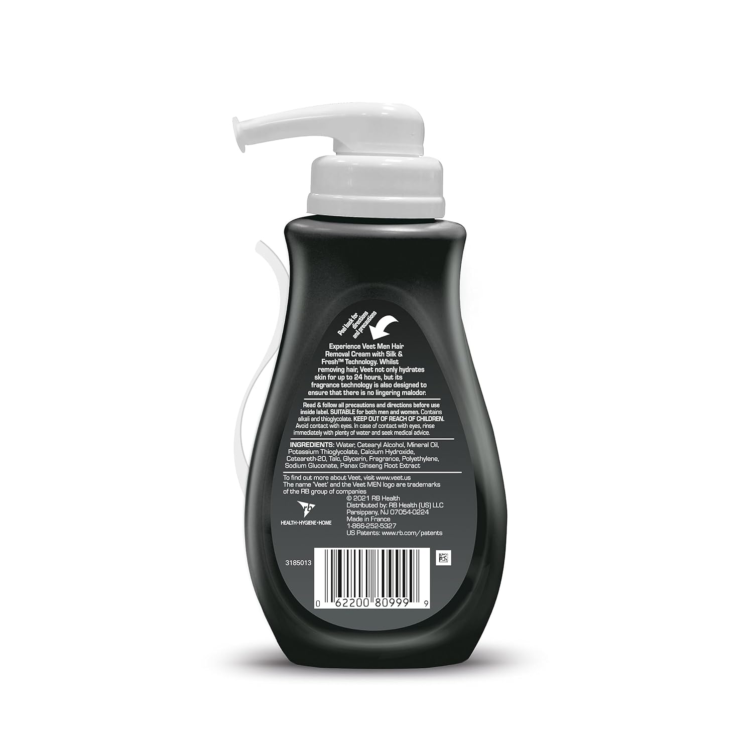 Veet for Men Depilatory Gel – Chemical-Free Irritation Risk, Dermatologist-Tested Body Hair Solution