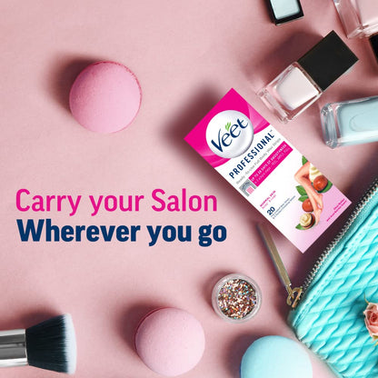 Veet Full Body Waxing Kit for Normal Skin – Travel-Ready Hair Removal for Vacation Prep