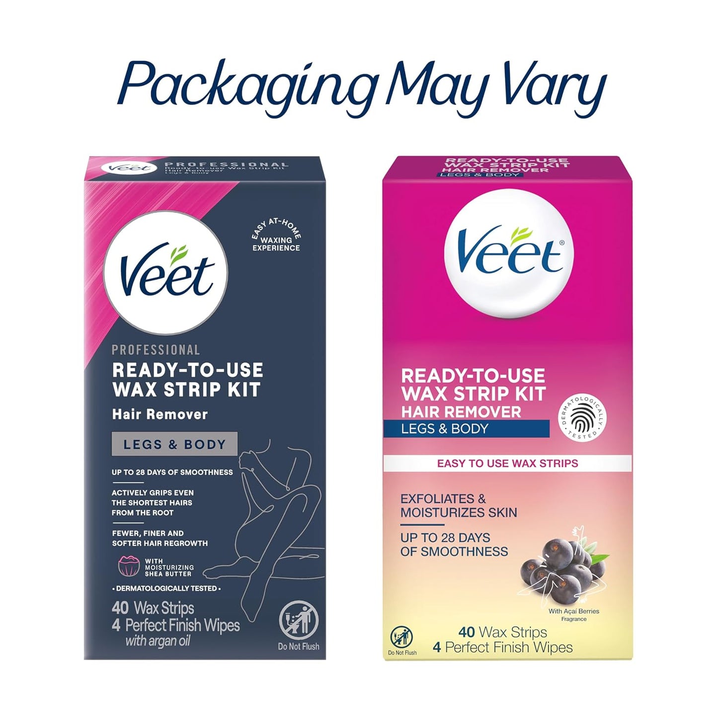 VEET Streamlined Waxing Kit – Minimal Prep, Maximum Results, Straight-From-Box Body Hair Removal