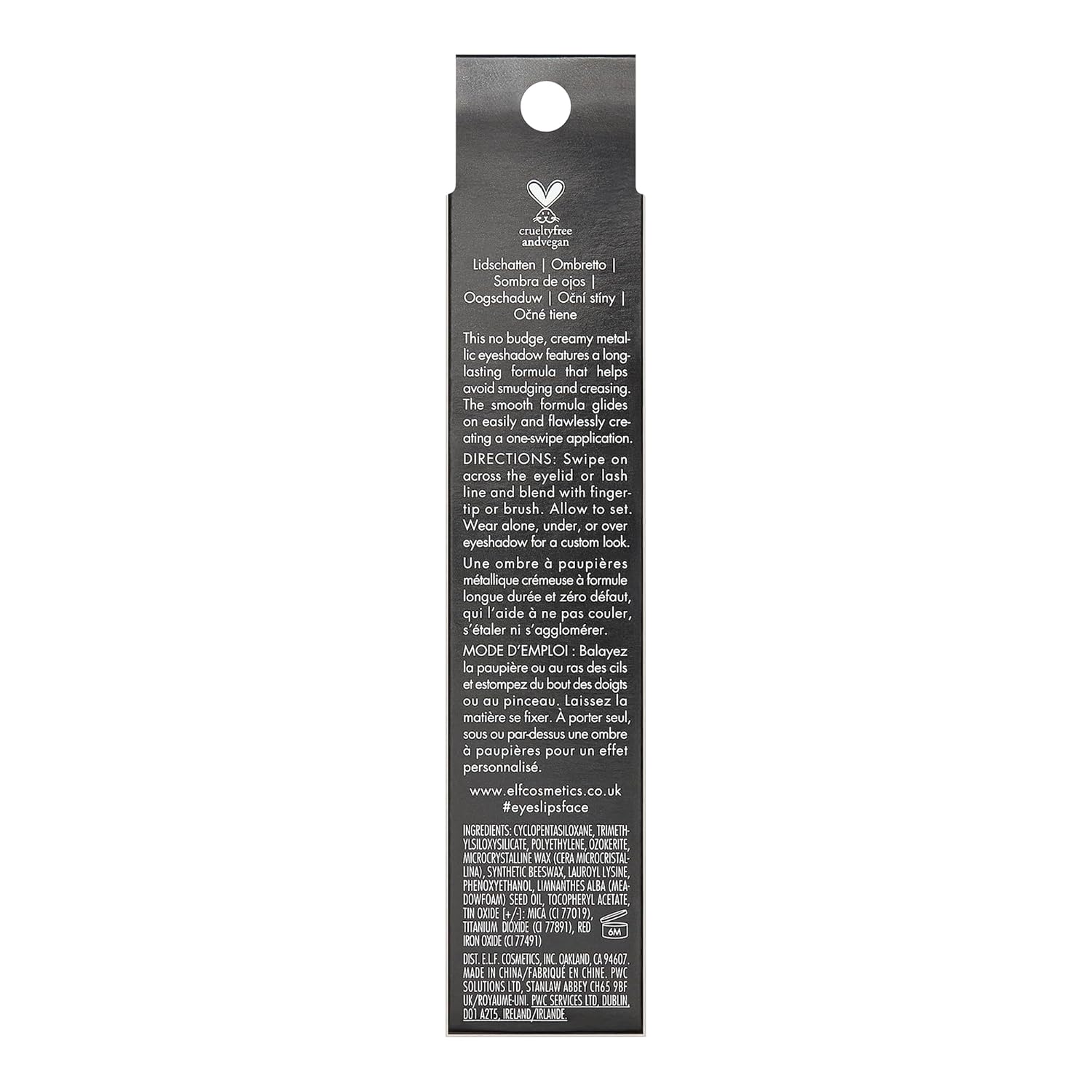 vegan, cruelty-free, leaping bunny certified formulation free from sulfates