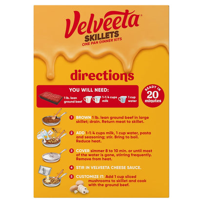 Velveeta Skillets Creamy Beef Stroganoff – Stress-Free Family Comfort Meal, Ready in 20 Minutes