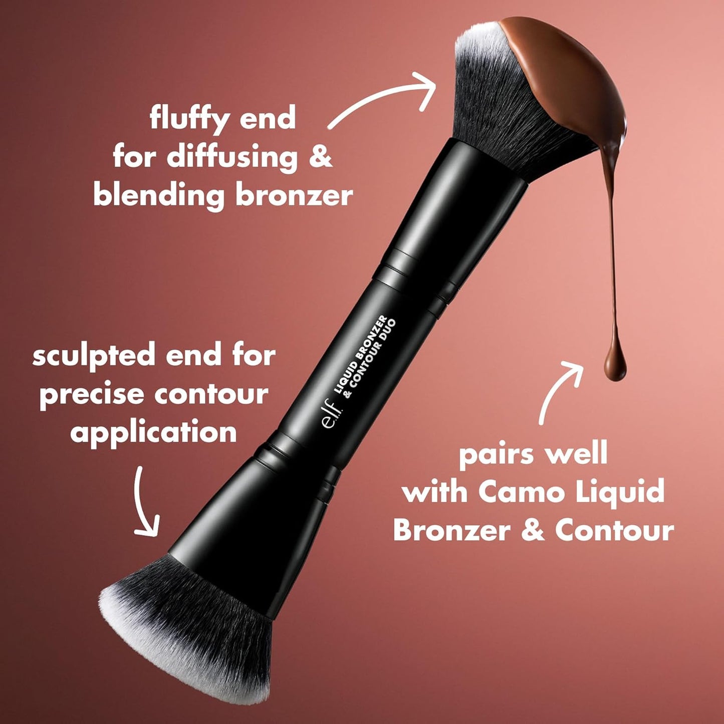 velvety synthetic bristles safe for delicate facial skin