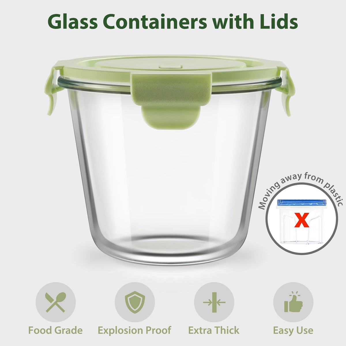 vented lid with 4 locking tabs, silicone seal ring, and integrated air valve for easy release