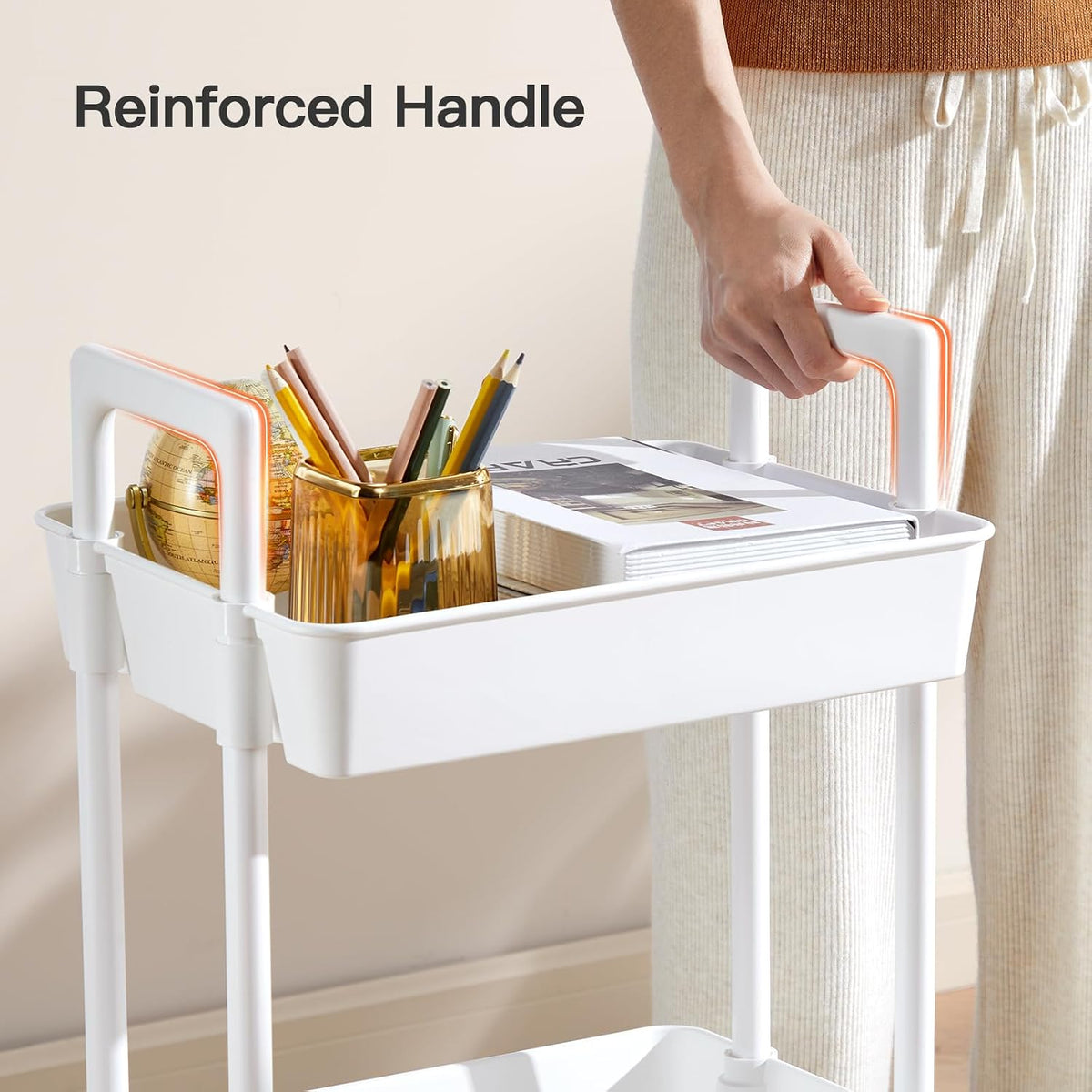ventilated basket slats for improved airflow to stored items