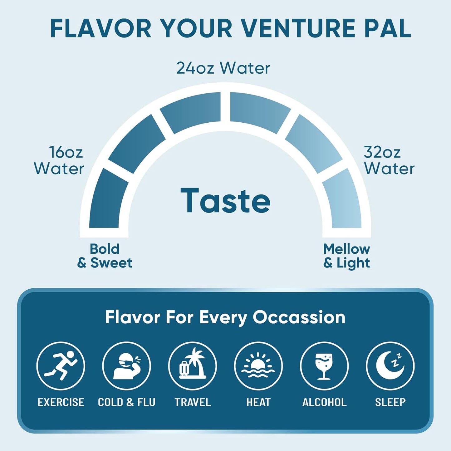 Venture Pal Electrolyte Drink Mix – Study & Workday Focus Companion, Single-Serve Packets for Consistent Midday Hydration