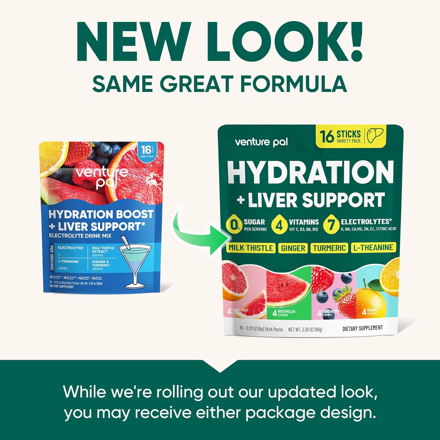 Venture Pal Electrolyte + Liver Support Powder – Calm Focus Hydration for Study Sessions