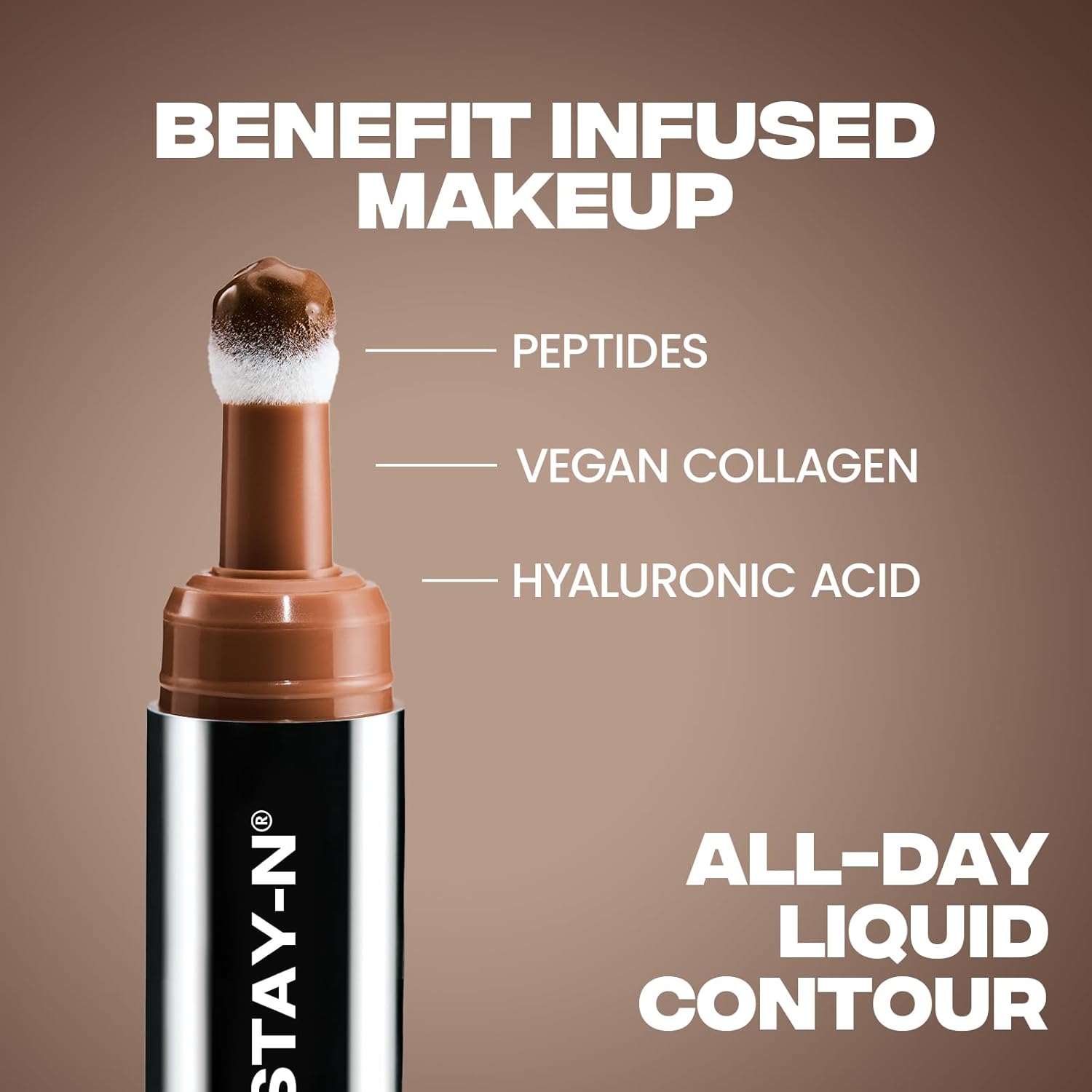 versatile application — works over liquid and powder products without disturbing the base