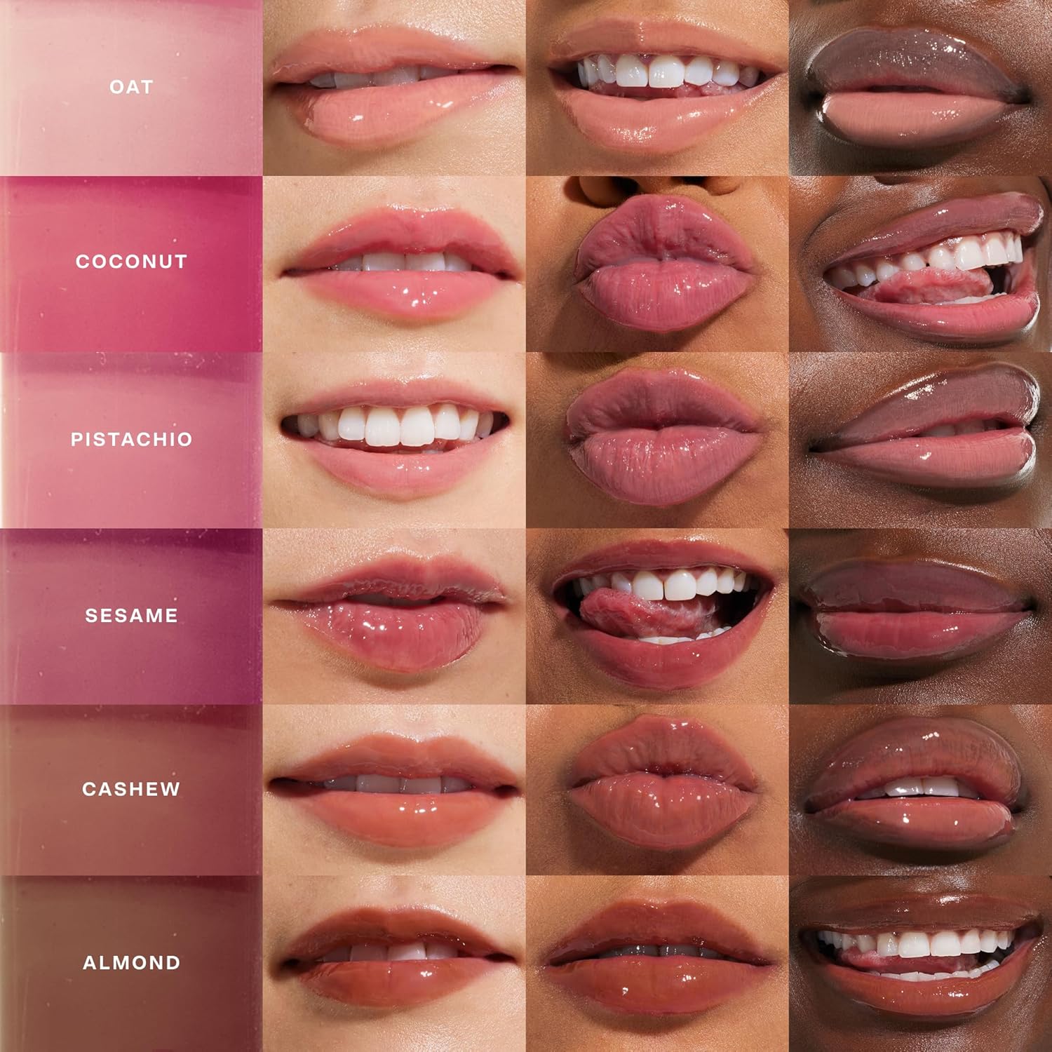 versatile applicator allows use as a bare-lip tint or as a glossy topper over other lip products