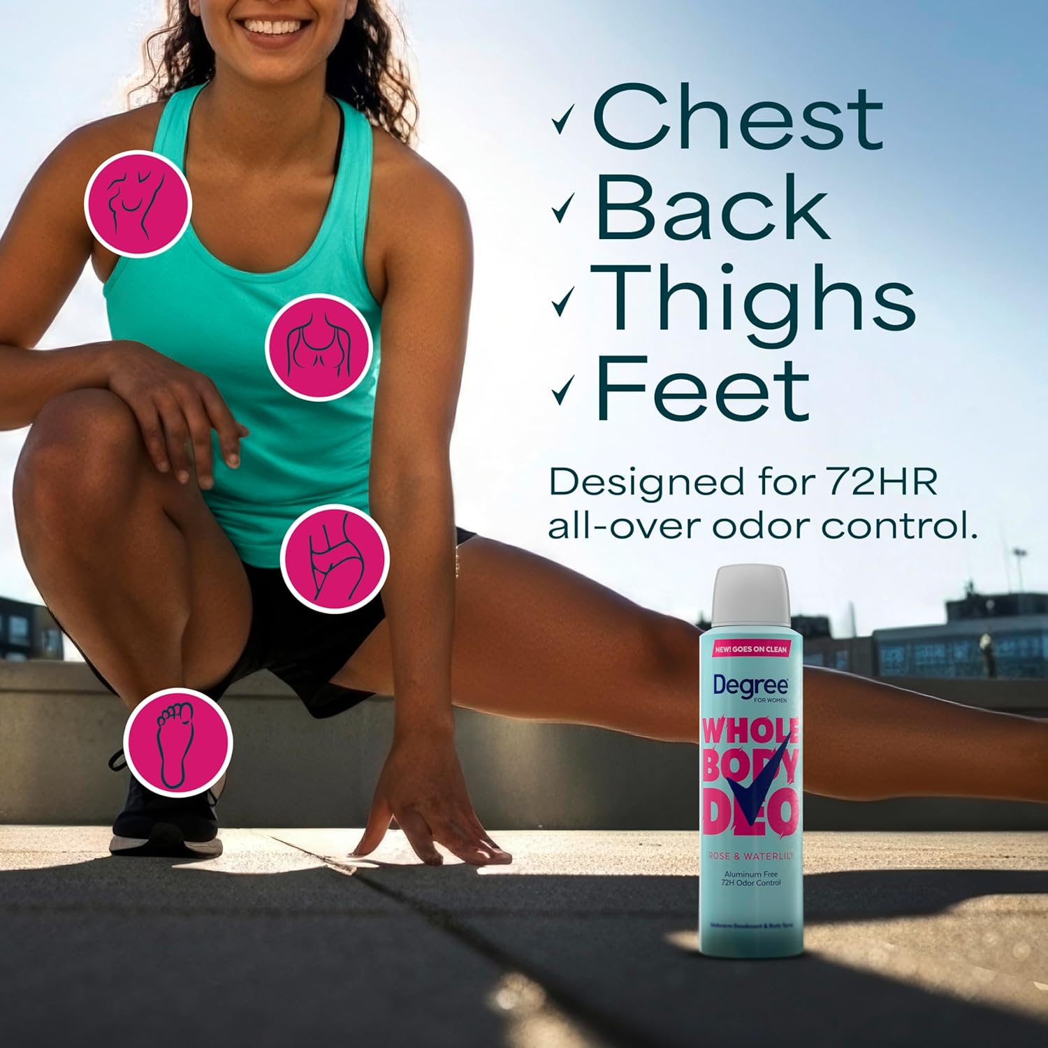 versatile whole-body application for pits, underboobs, lower back, thighs, feet and more