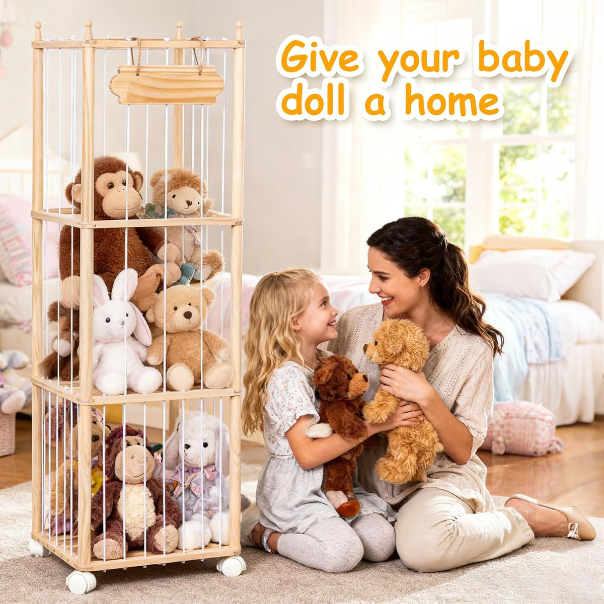 vertical footprint of 15.7" x 15.7" (extra large/large) or 20.9" x 20.9" (giant) to maximize small rooms