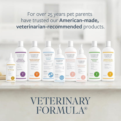 Veterinary Formula Flea and Tick Shampoo for Dogs and Cats, Practical Pet Parent Gift for Birthdays and Holidays