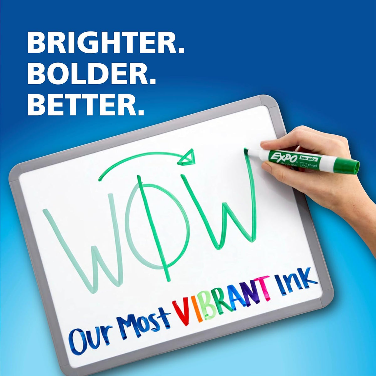 vibrant, high-contrast black ink optimized for readability from a distance