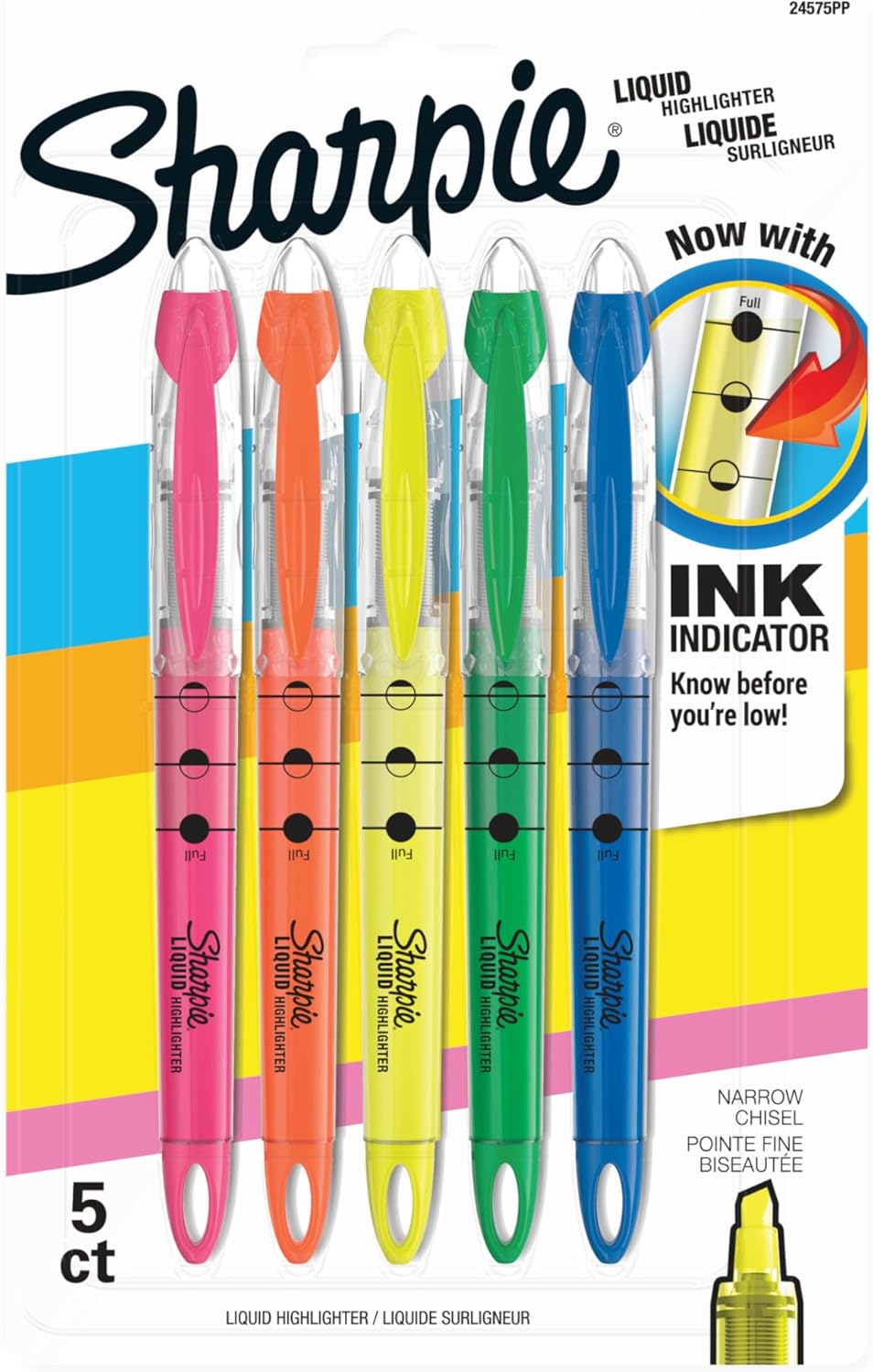visible ink supply indicator window on barrel