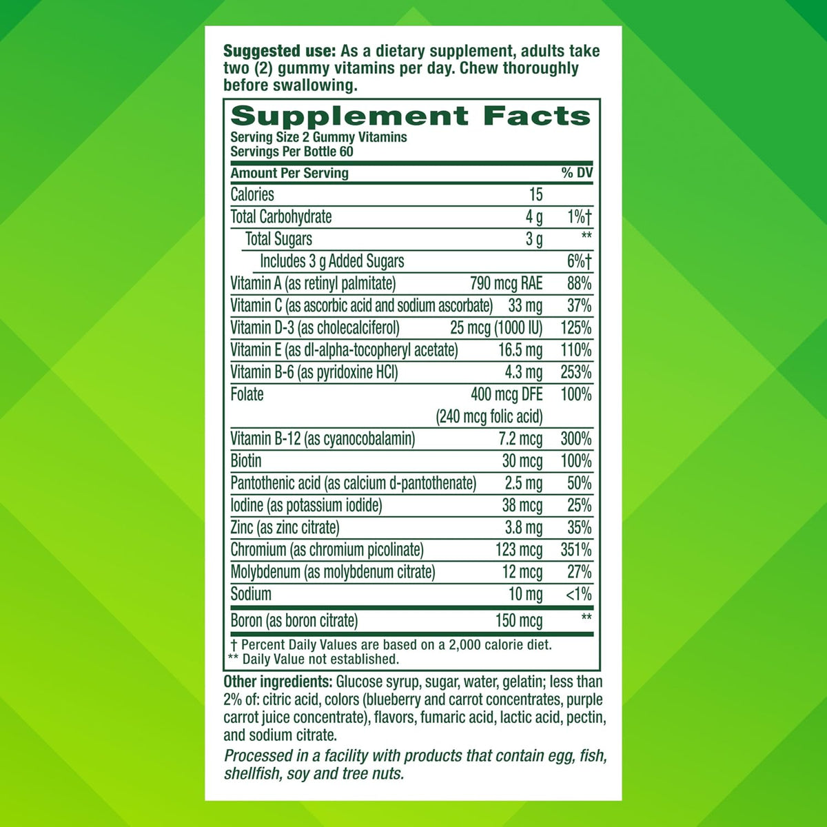 Vitafusion Men's Daily Gummy Multivitamin – Less-Is-More Approach to Comprehensive Men's Nutrition