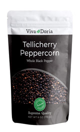 Viva Doria Tellicherry Peppercorn – Additive-Free Spice for Clean-Eating Meal Prep and Wellness Kitchens