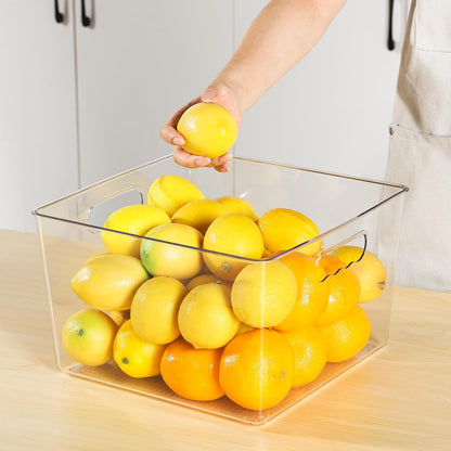 Vtopmart 11x11 Clear Storage Bins – Streamlined Kitchen Cabinet Organizer for Clutter-Free Homes