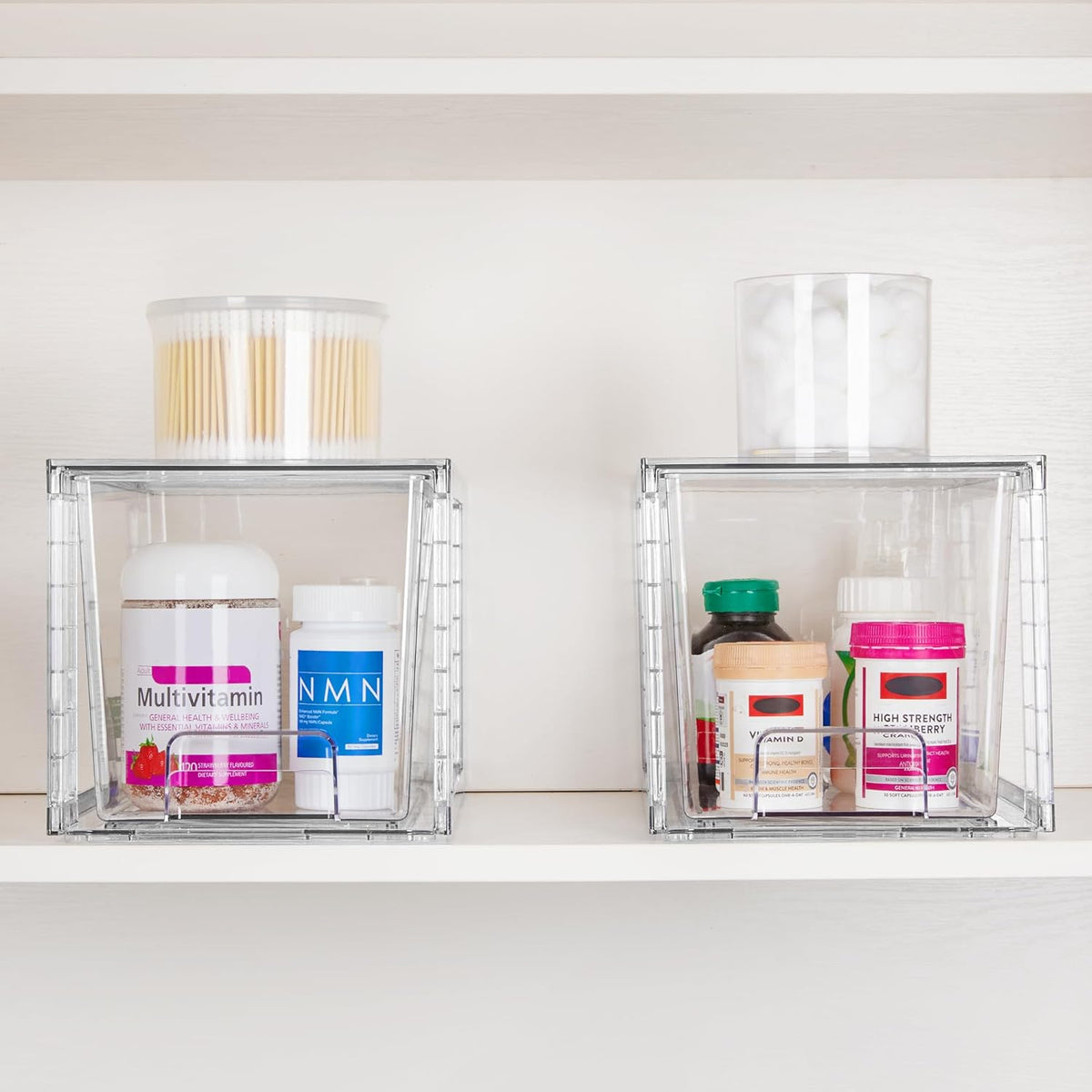 Vtopmart Decorative Stackable Storage Drawers for Bedroom Closet Styling