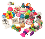 Fashion's Talk Cat Toys 20-Piece Variety Pack – Adorable Birthday Gift for Cat Owners and Kitty Lovers