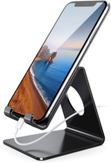Lamicall Polished Acrylic Phone Mount – Neutral-Toned Charging Stand for Restraint-Loving Minimalists