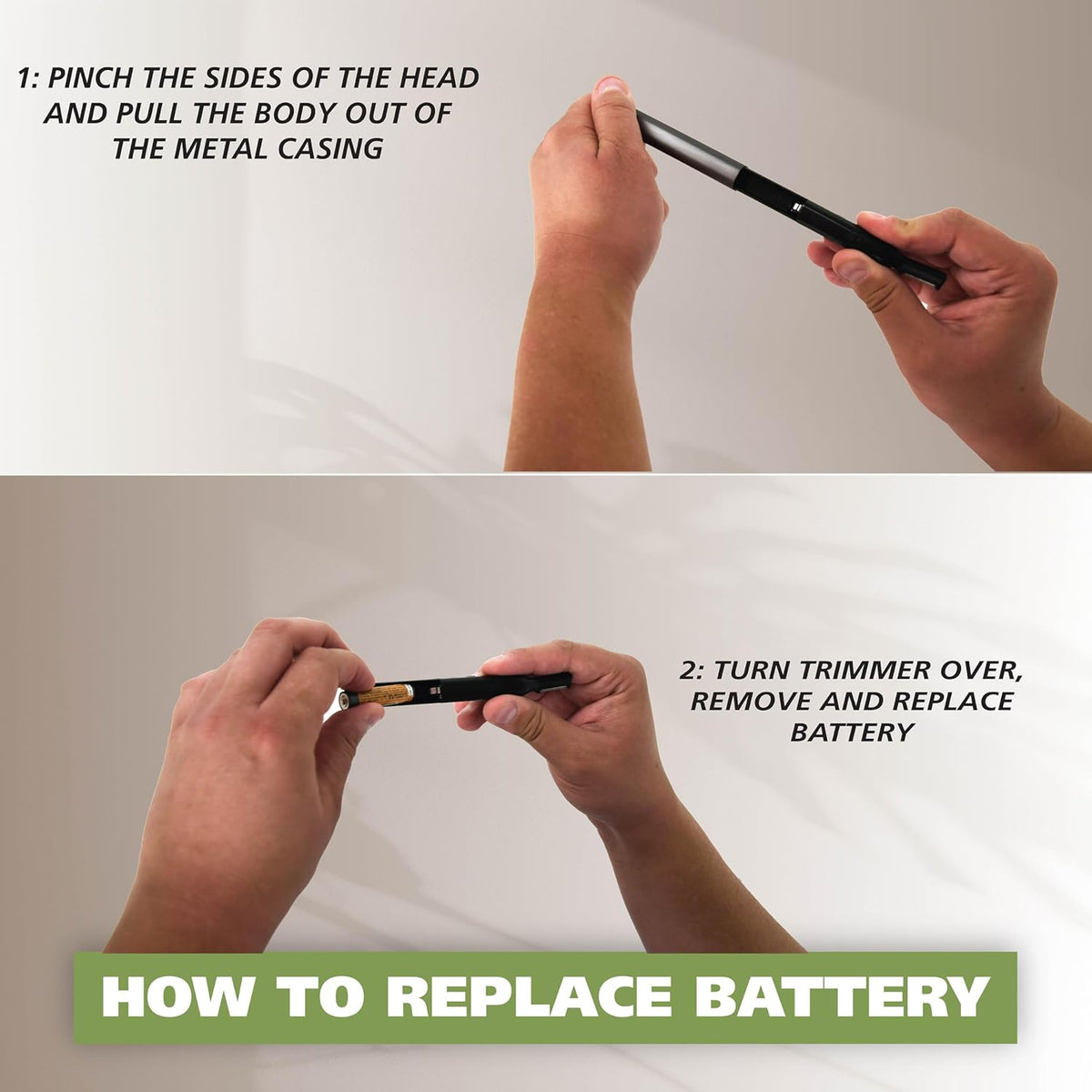 Wahl Micro Groomsman Battery Personal Trimmer – Practical Birthday Gift for Husband, Dual-Head Detail Trimmer with Eyebrow Guide