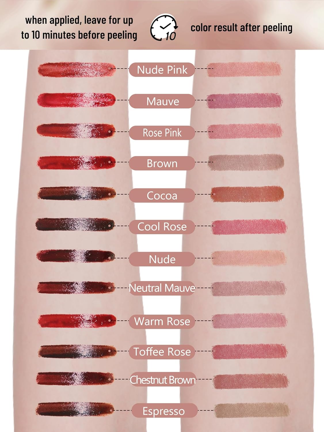 warm undertone base in the featured nude pink variant for natural flush