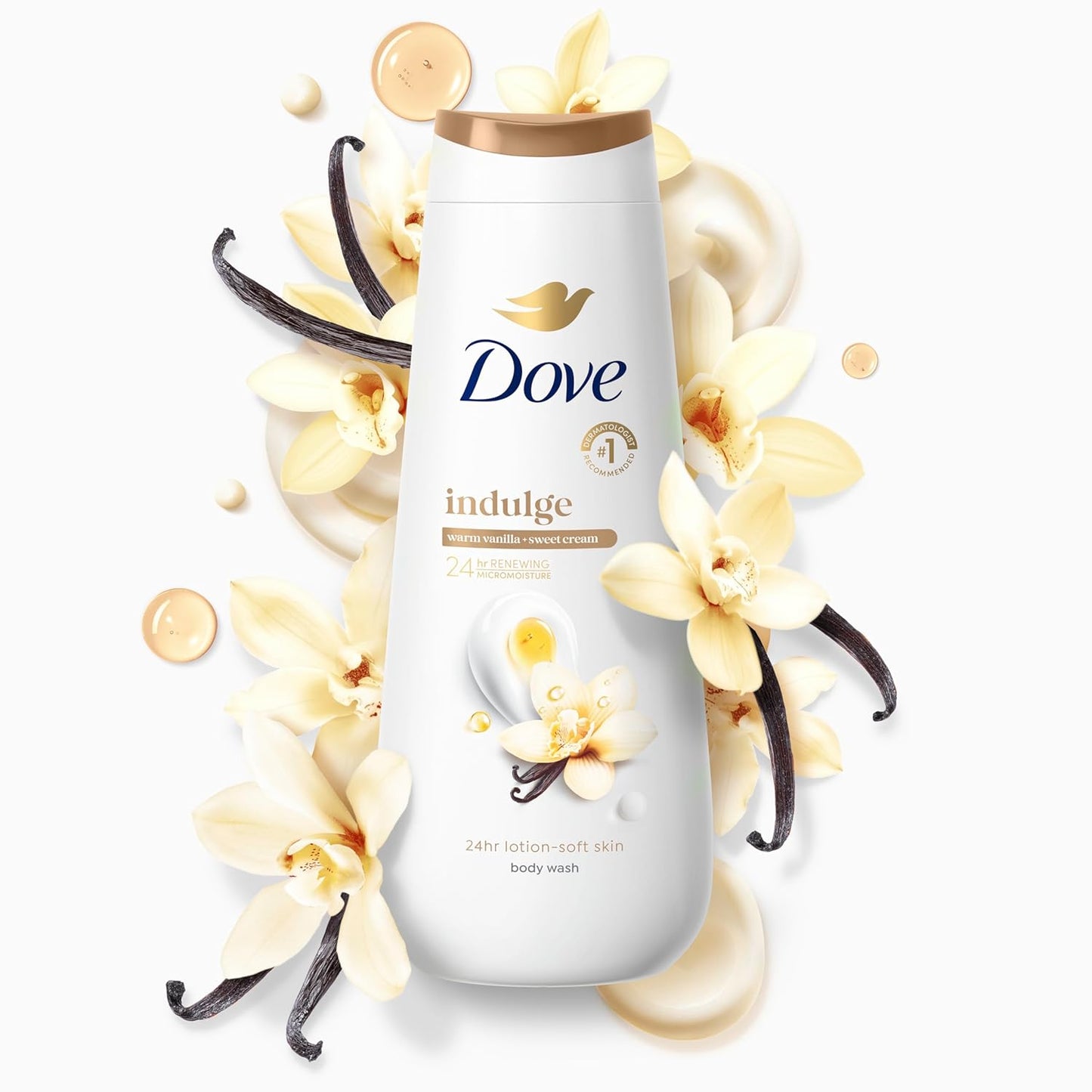 warm vanilla + sweet cream gourmand fragrance profile