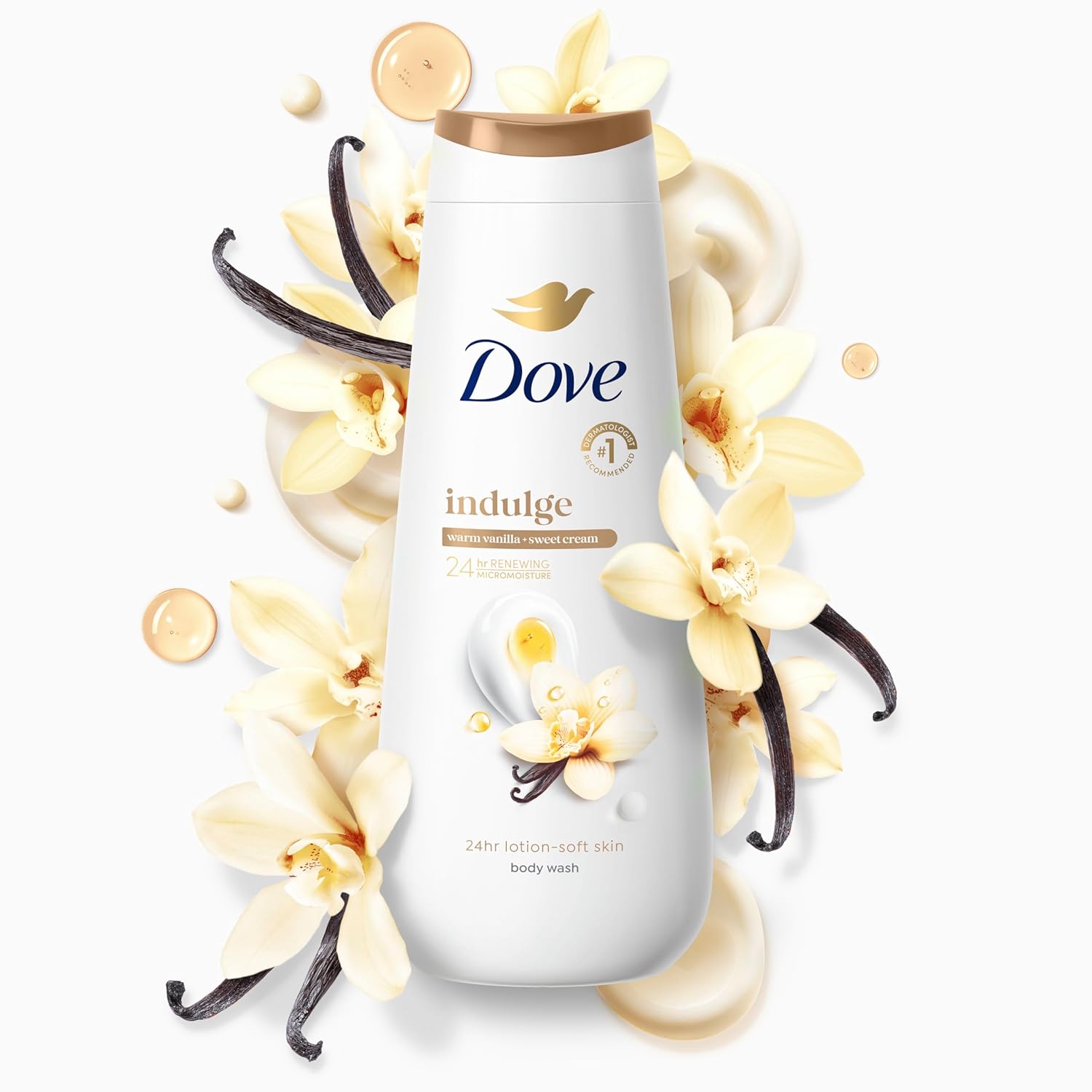 warm vanilla + sweet cream gourmand fragrance profile