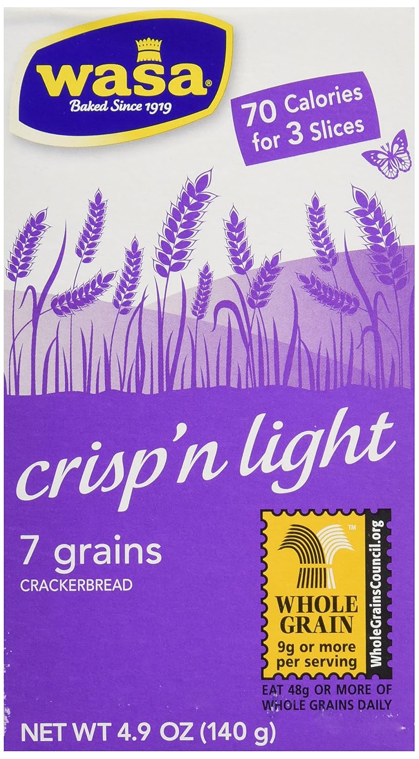 Wasa Crispbread – Clean Ingredient Snack for Minimalist Pantry, Neutral Flavor Canvas for Simple Toppings