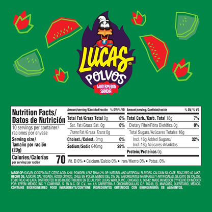 watermelon-flavored chili-based powder formulation