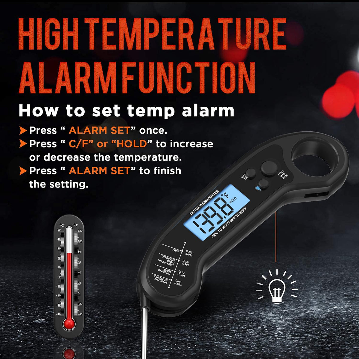 waterproof ip-rated body for safe cleaning