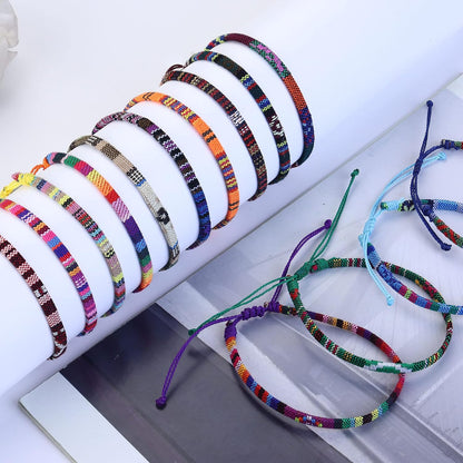 WATERPROOF JEWELRY Surfer Anklet Bracelet Bulk 24 Set – Ready-to-Give Valentines Day Gift for Her, Colorful Handmade Beach Jewelry
