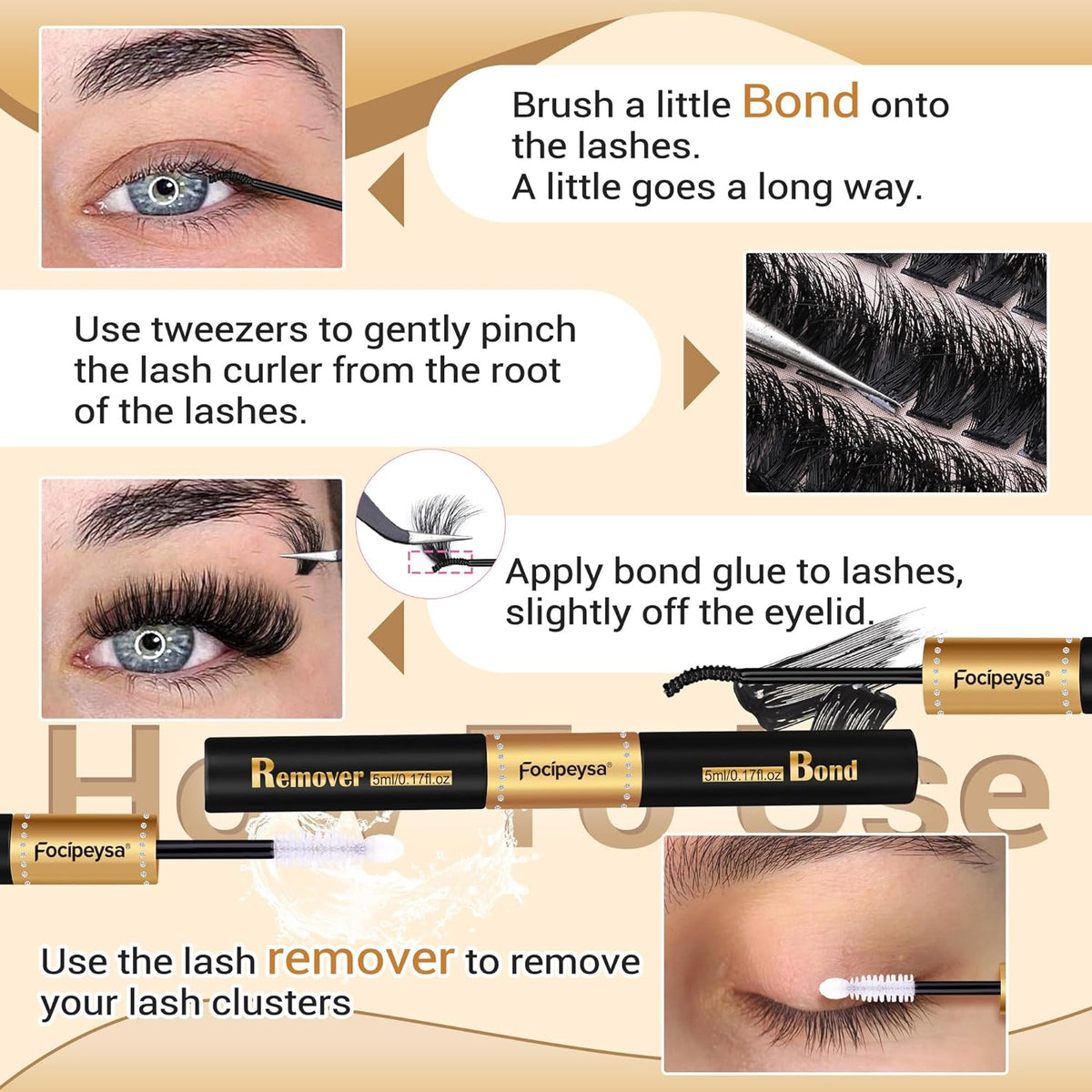 waterproof, long-lasting formula with quick removal capability