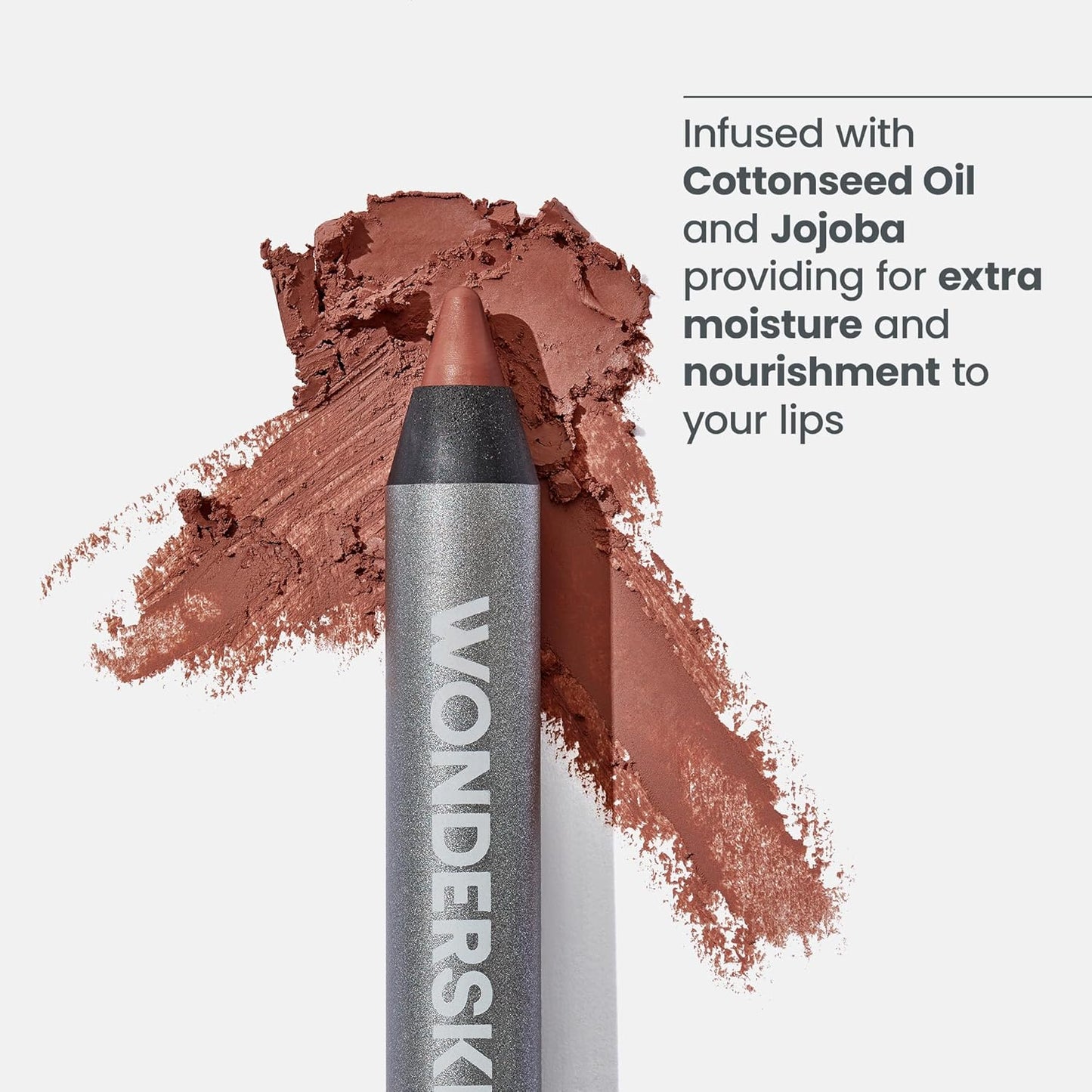 waterproof, transfer-proof, smudge-proof, and feather-proof long-wear formula locking in within seconds