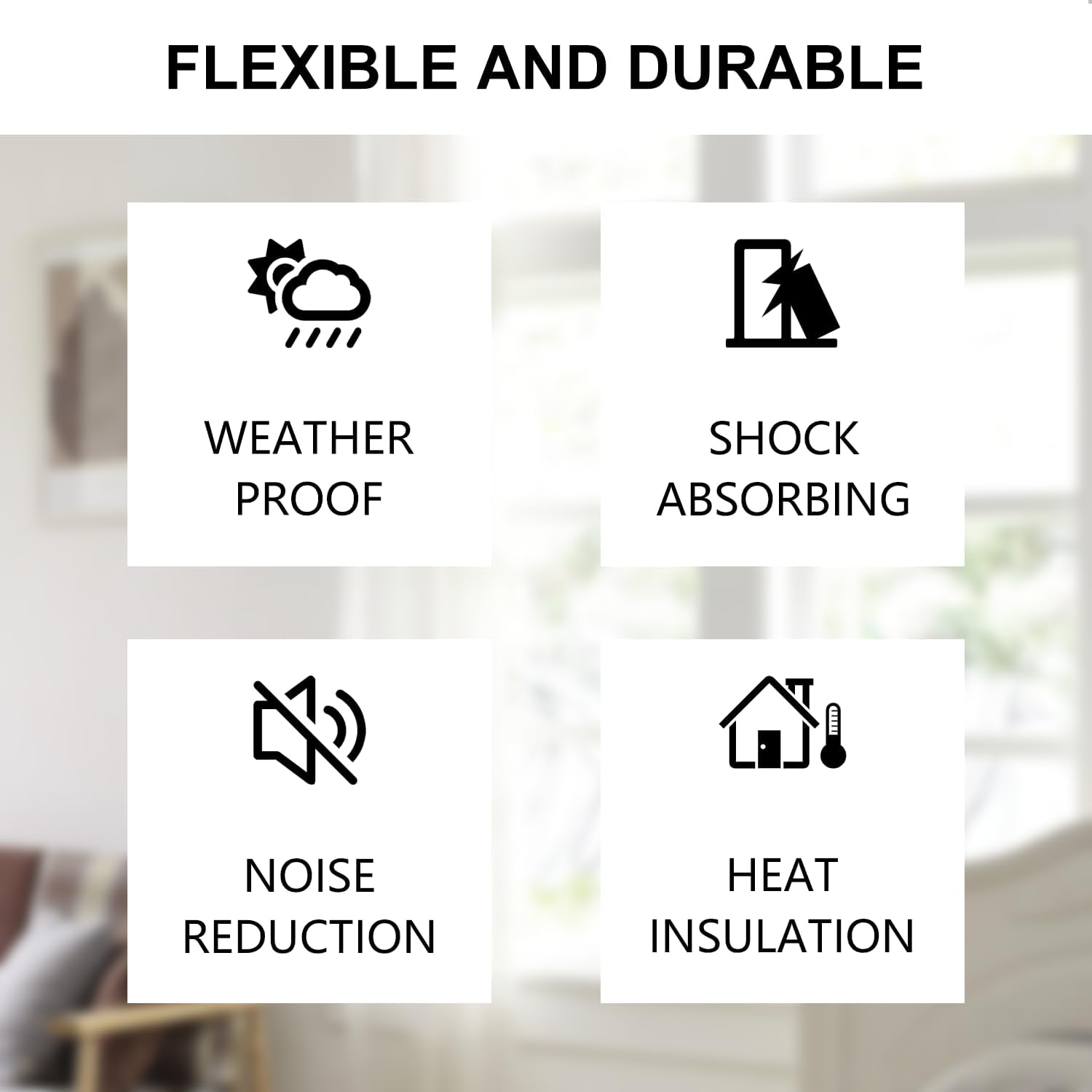 Weather Stripping Foam Seal Tape – Sleep Sanctuary Upgrade, Soundproof Bedroom Window Insulation