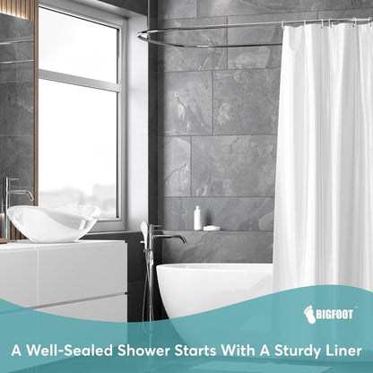 weighted bottom hem with integrated magnets that anchor to the tub