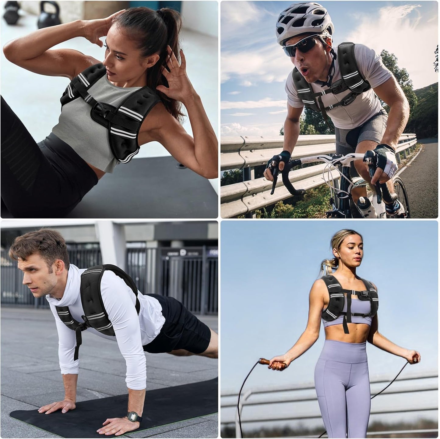 Weighted Vest – Ergonomic Fitness Companion for Stress-Relief Walking and Mind-Body Strength Training at Home