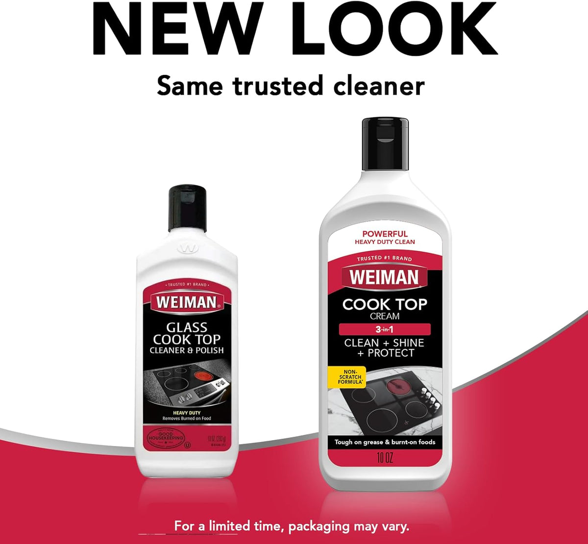 Weiman Cooktop Cleaner & Polish – Family-Safe Stove Care for Glass Cooktops, Unscented Formula