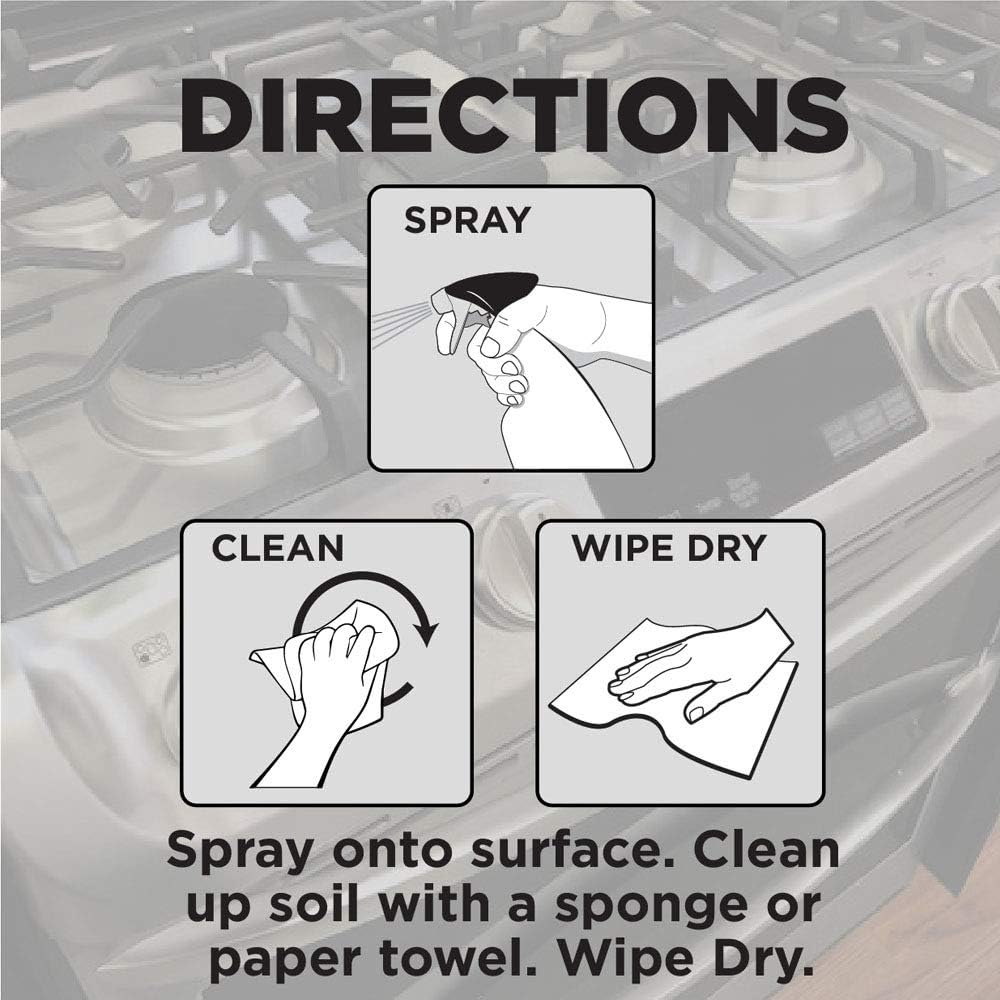 Weiman Gas Range Cleaner and Degreaser – Gentle Lemon-Scented Range Cleaner for Kitchens Where Children Play Nearby