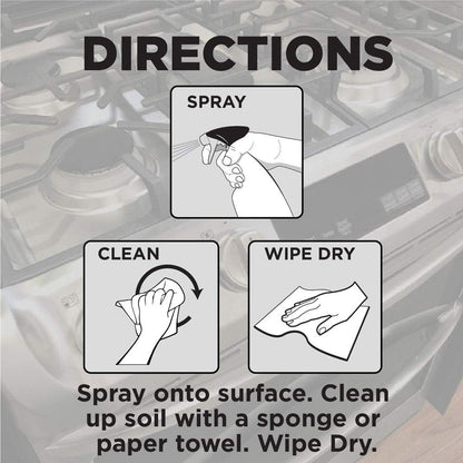 Weiman Gas Range Cleaner and Degreaser – Gentle Lemon-Scented Range Cleaner for Kitchens Where Children Play Nearby