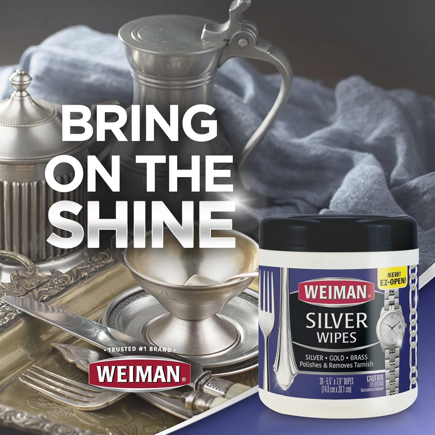 Weiman Jewelry Polish Cleaner – Sideboard Styling Staple for Dining Room Silver Displays