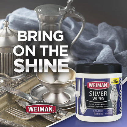Weiman Jewelry Polish Cleaner – Sideboard Styling Staple for Dining Room Silver Displays
