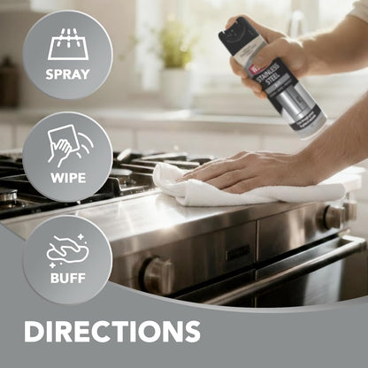 Weiman Stainless Steel Cleaner & Polish – Clutter-Free Kitchen & Appliance Polish
