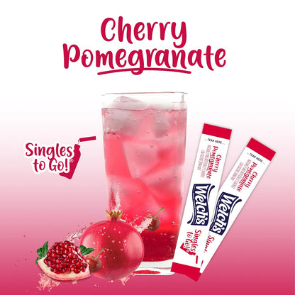 Welch's Singles To Go Water Drink Mix - Office Desk Powder Sticks for Focus and All Day Workday Hydration
