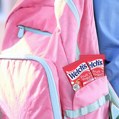 Welch's Yogurt Coated Fruit Snacks – After-School Snack Pack for Kids, Strawberry & Mango Peach Variety