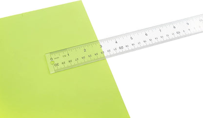Westcott 12-Inch Clear Ruler – Durable Student Ruler for Children's Art Projects and Study Area
