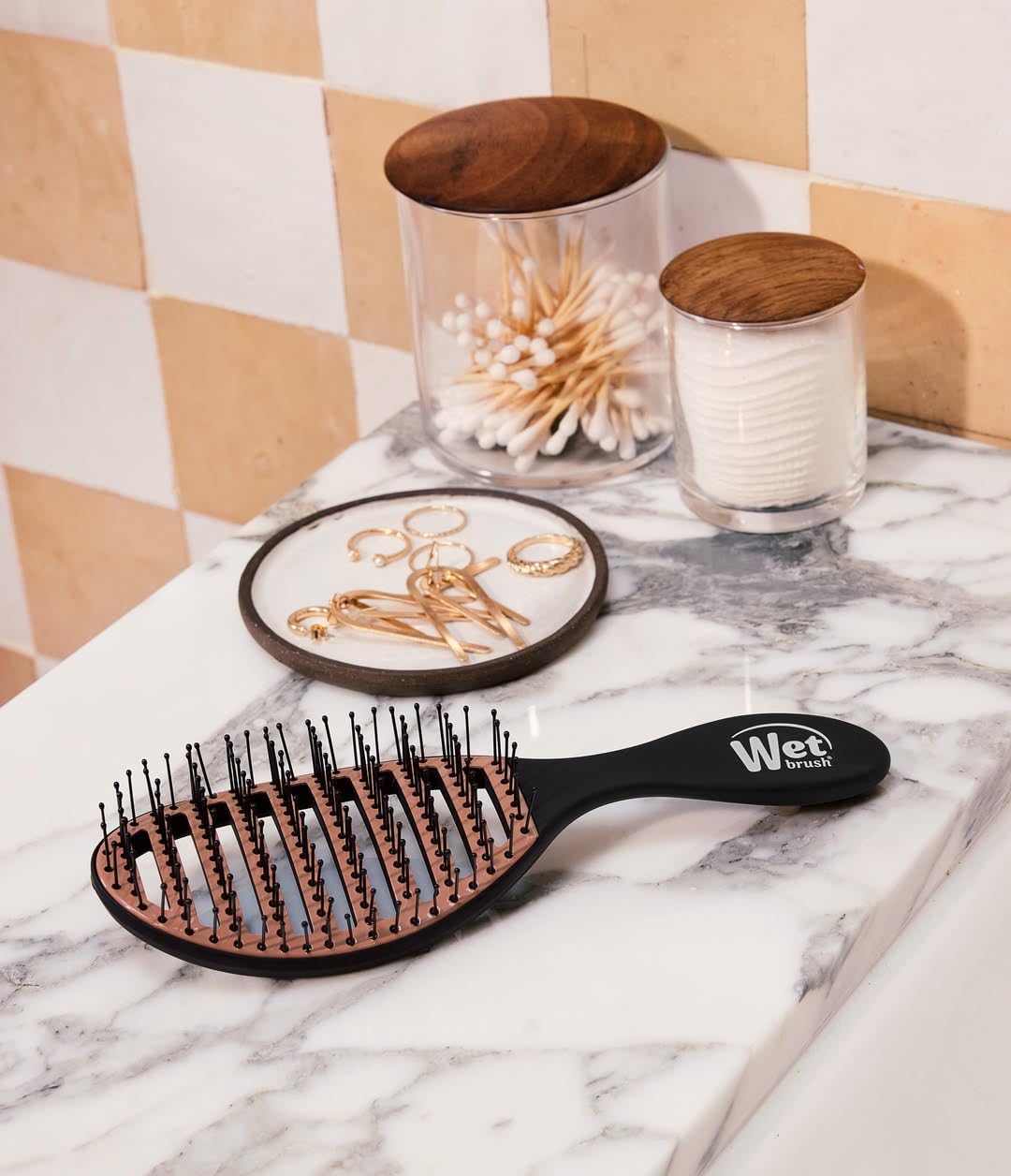 Wet Brush Ceramic Speed Dry Hair Brush – Gentle Self-Care Tool for Curly and Textured Hair, HeatFlex Bristles for Safer Scalp-Friendly Styling