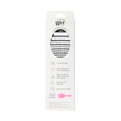 Wet Brush Ceramic Speed Dry Hair Brush – Gentle Self-Care Tool for Curly and Textured Hair, HeatFlex Bristles for Safer Scalp-Friendly Styling